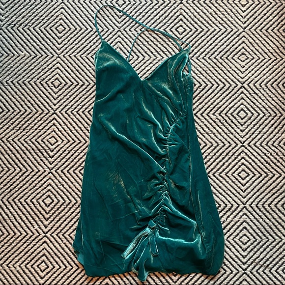 NWT For Love and Lemons Sz S velvet mini dress - Picture 4 of 10